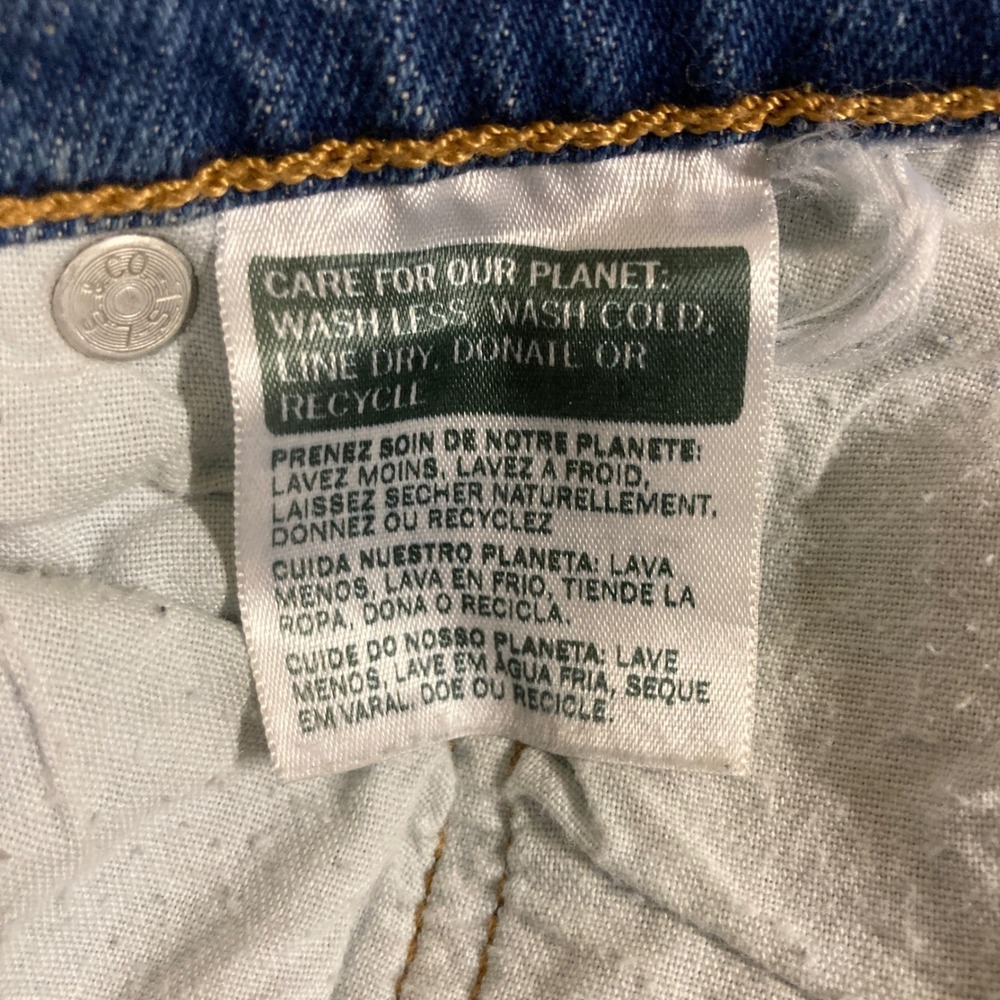 Levi Strauss 501 Skinny Jeans Women Blue Distressed Raw Measurements in photos. - Picture 6 of 16